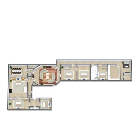 Grand Lux For 12 In Appartement *